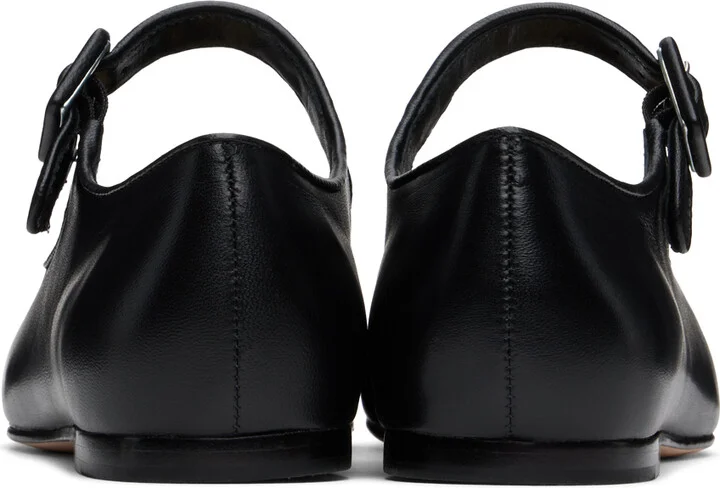 Sandy Liang Black Mary Jane Pointe Ballerina Flats - Image 2