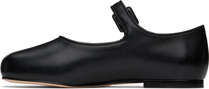 Sandy Liang Black Mary Jane Pointe Ballerina Flats - Image 3