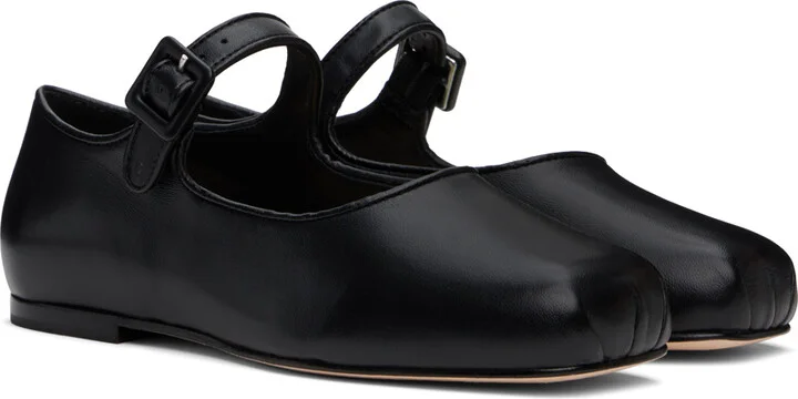 Sandy Liang Black Mary Jane Pointe Ballerina Flats - Image 4