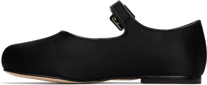 Sandy Liang Black Mary Jane Pointe Ballerina Flats - Image 3
