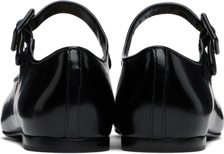 Sandy Liang Black Mary Jane Pointe Ballerina Flats - Image 2