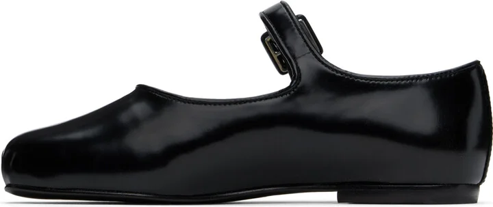 Sandy Liang Black Mary Jane Pointe Ballerina Flats - Image 3