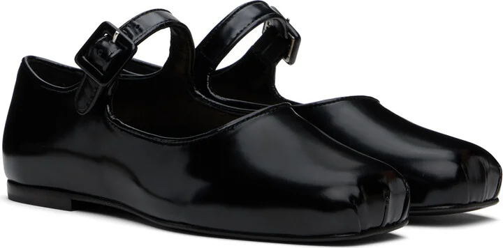 Sandy Liang Black Mary Jane Pointe Ballerina Flats - Image 4