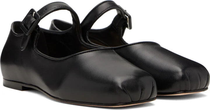 Sandy Liang Black Mary Jane Pointe Ballerina Flats - Image 4
