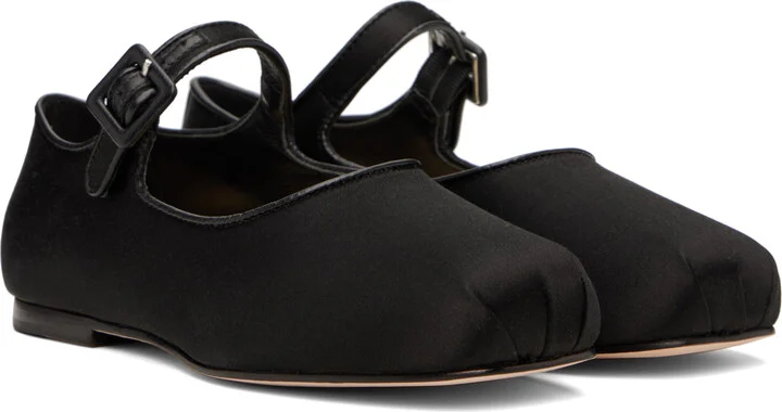 Sandy Liang Black Mary Jane Pointe Ballerina Flats - Image 4
