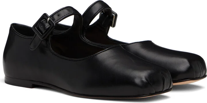 Sandy Liang Black Pointe Mary Jane Ballerina Flats - Image 4