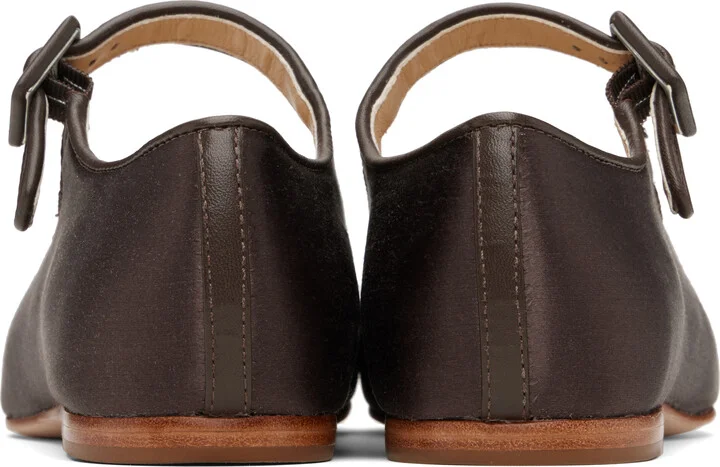 Sandy Liang Brown Mary Jane Pointe Ballerina Flats - Image 2