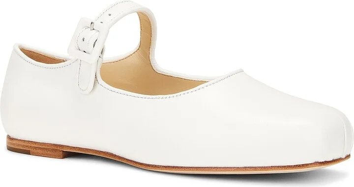 Sandy Liang Mary Jane Pointe in White - Image 2