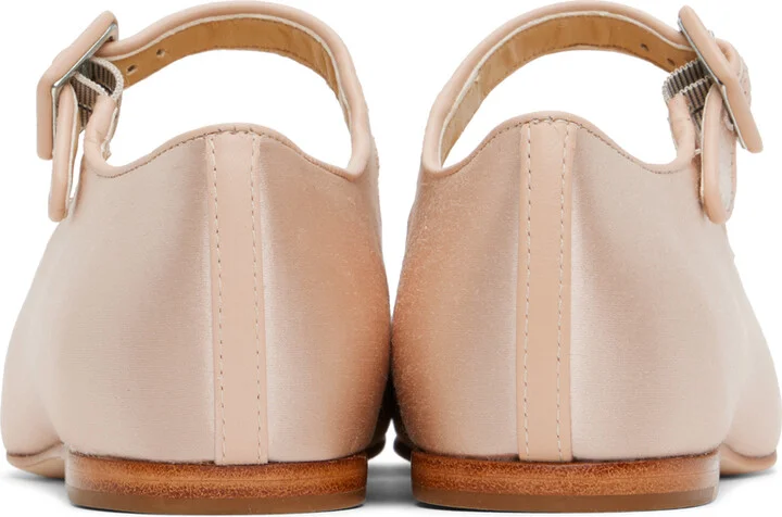 Sandy Liang Pink Mary Jane Pointe Ballerina Flats - Image 2