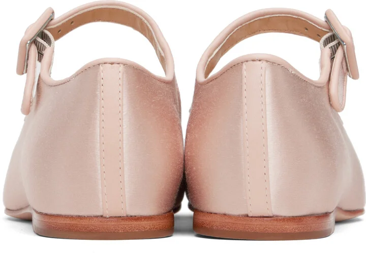 Sandy Liang Pink Mary Jane Pointe Ballerina Flats - Image 2