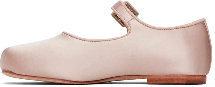 Sandy Liang Pink Mary Jane Pointe Ballerina Flats - Image 3