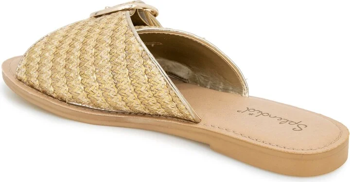 Sandy Raffia Slide Sandal - Image 2