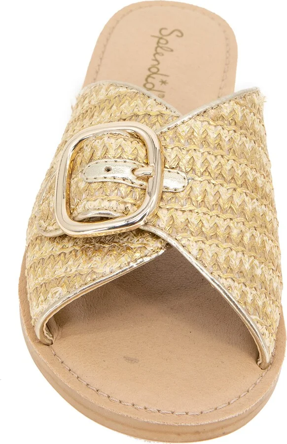 Sandy Raffia Slide Sandal - Image 3