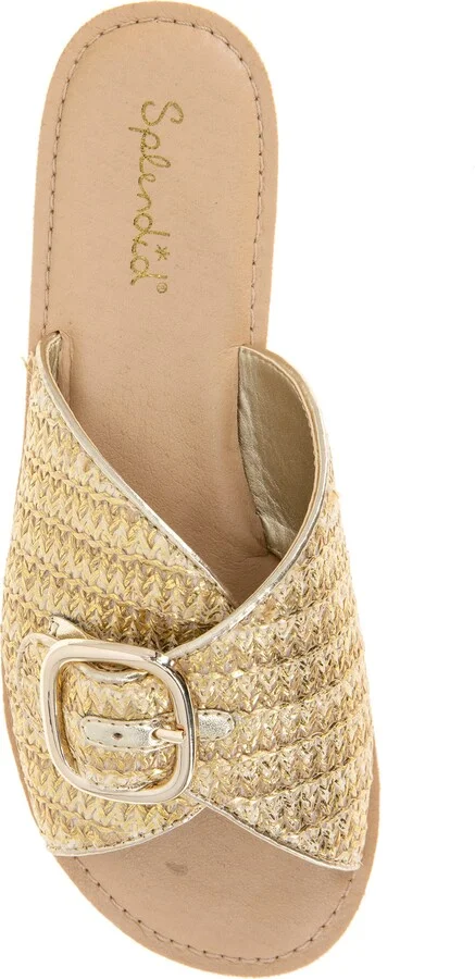Sandy Raffia Slide Sandal - Image 6