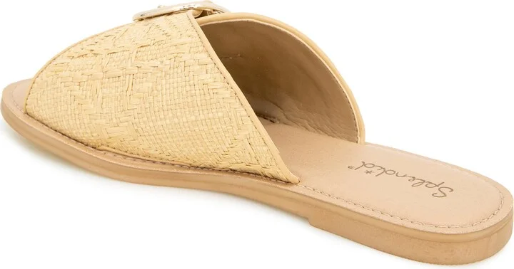 Sandy Raffia Slide Sandal - Image 9