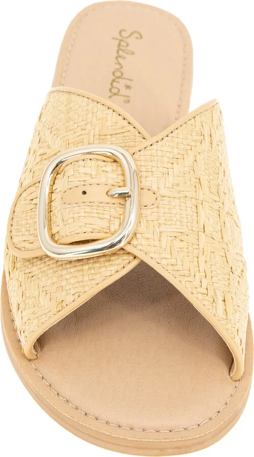 Sandy Raffia Slide Sandal - Image 10