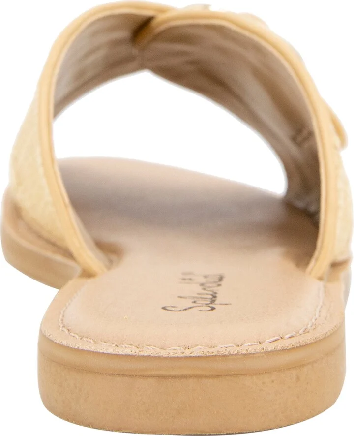 Sandy Raffia Slide Sandal - Image 11