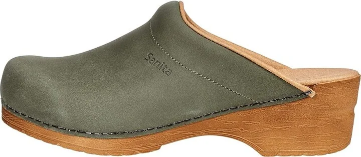 Sanita Ellis Women's Shoes Khaki : EU 37 (US Women's 5.5-6) Regular, Leather - Image 6