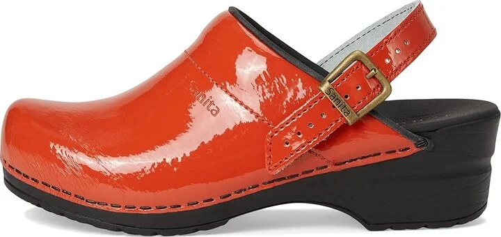 Sanita Estelle Women's Shoes Orange : EU 39 (US Women's 7.5-8) Regular, Patent Leather - Image 6