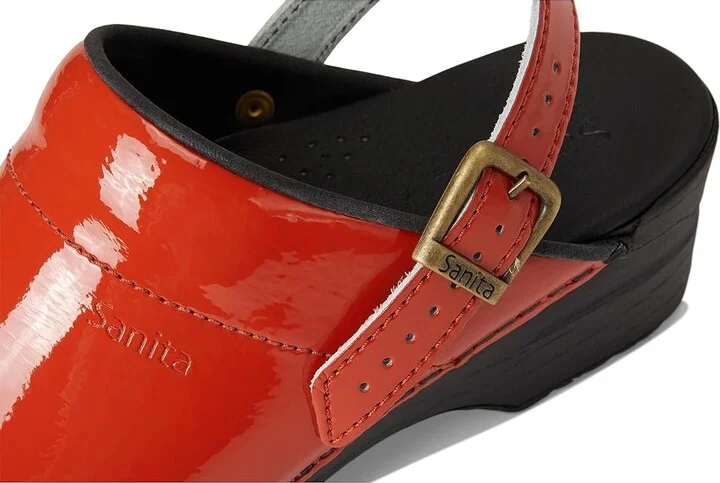 Sanita Estelle Women's Shoes Orange : EU 39 (US Women's 7.5-8) Regular, Patent Leather - Image 7