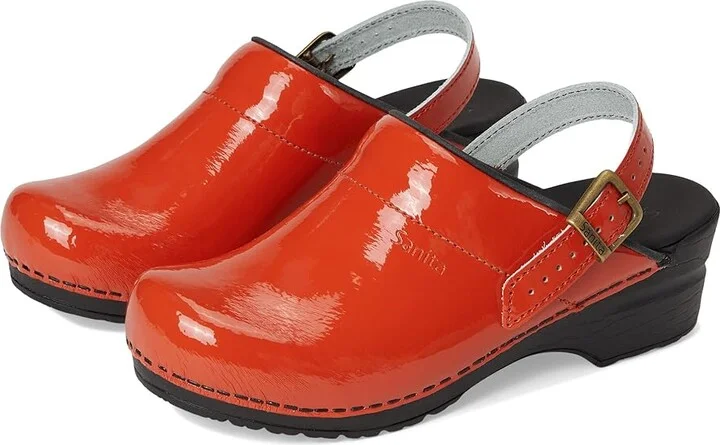 Sanita Estelle Women's Shoes Orange : EU 39 (US Women's 7.5-8) Regular, Patent Leather