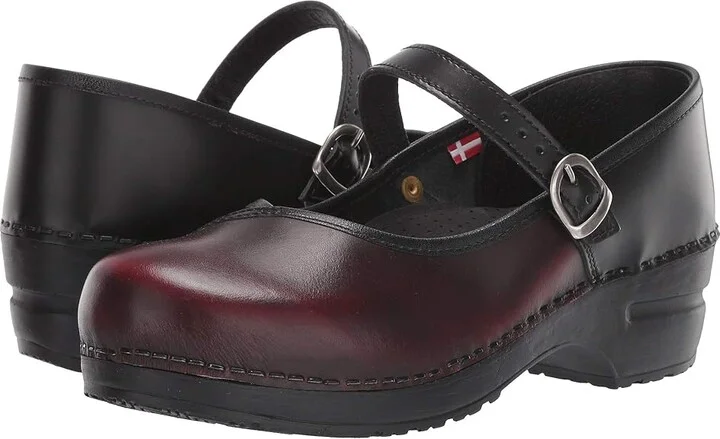 Sanita Everly Women's Shoes Black/Bordeaux : EU 35 (US Women's 3.5-4) Regular, Leather