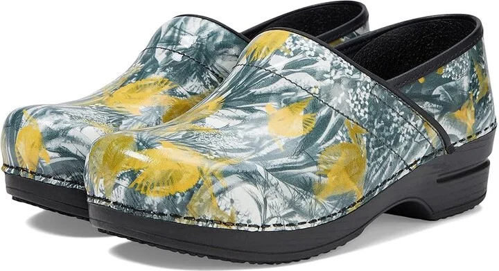 Sanita Flyway Women's Shoes Yellow/Grey : EU 38 (US Women's 6.5-7) Regular, Leather