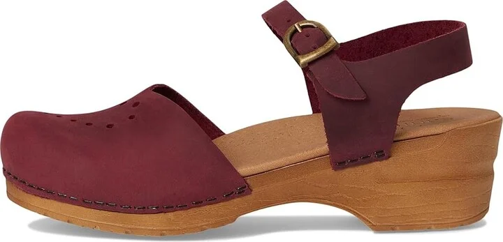 Sanita Heart Women's Wedge Shoes Deep Red : EU 41 (US Women's 9.5-10) Regular, Leather - Image 6