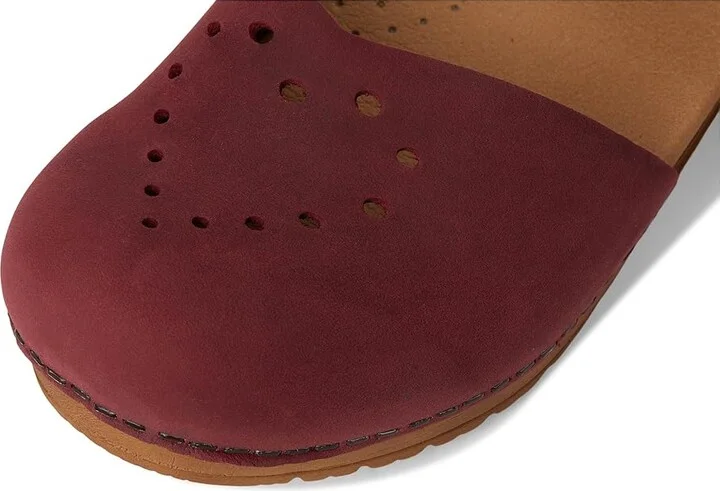 Sanita Heart Women's Wedge Shoes Deep Red : EU 41 (US Women's 9.5-10) Regular, Leather - Image 7