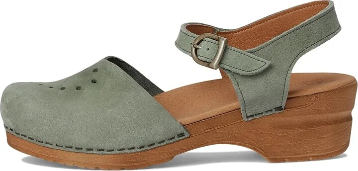 Sanita Heart Women's Wedge Shoes Khaki : EU 40 (US Women's 8.5-9) Regular, Leather - Image 6