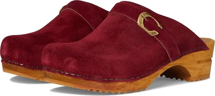 Sanita Hedi Women's Sandals Dark Red : EU 38 (US Women's 7.5-8) Regular, Leather/Suede