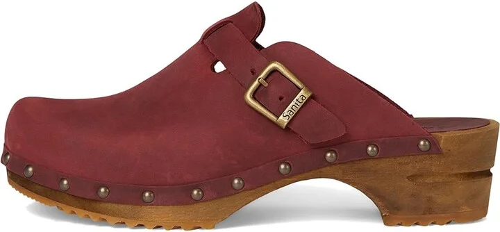 Sanita Kristel Women's Clog Shoes Deep Red : EU 39 (US Women's 7.5-8) Regular, Leather - Image 6