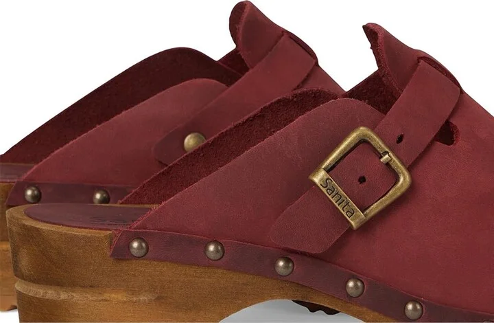 Sanita Kristel Women's Clog Shoes Deep Red : EU 39 (US Women's 7.5-8) Regular, Leather - Image 7