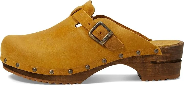 Sanita Kristel Women's Clog Shoes Mustard : EU 38 (US Women's 6.5-7) Regular, Leather - Image 5