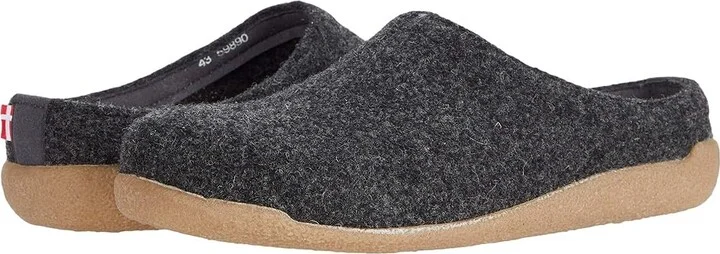 Sanita Lodge Slide Shoes Charcoal : EU 36 (US Women's 5) Regular, Wool/Felt