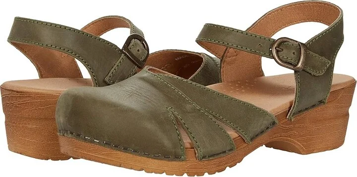 Sanita Margrethe Women's Shoes Khaki : EU 37 (US Women's 5.5-6) Regular, Leather