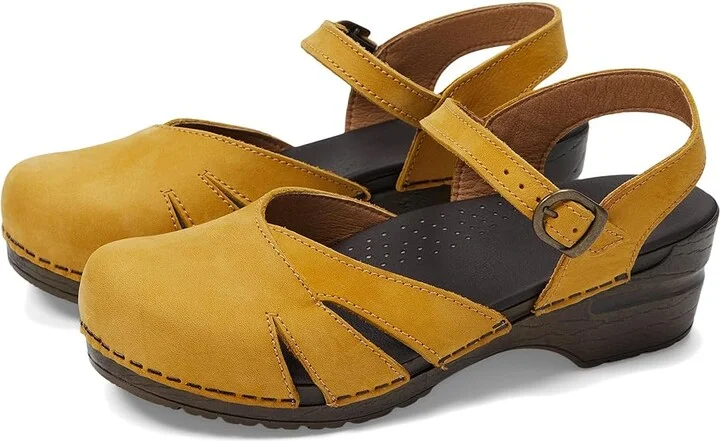 Sanita Margrethe Women's Shoes Mustard : EU 37 (US Women's 5.5-6) Regular, Leather