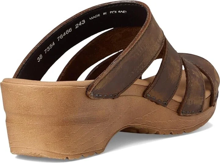 Sanita Monika Women's Wedge Shoes Antique Brown : EU 40 (US Women's 8.5-9) Regular, Leather - Image 4