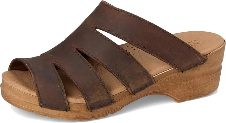 Sanita Monika Women's Wedge Shoes Antique Brown : EU 40 (US Women's 8.5-9) Regular, Leather - Image 5