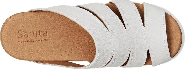 Sanita Monika Women's Wedge Shoes White : EU 36 (US Women's 4.5-5) Regular, Leather - Image 2