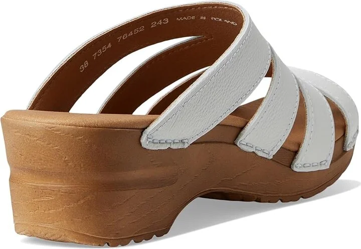 Sanita Monika Women's Wedge Shoes White : EU 36 (US Women's 4.5-5) Regular, Leather - Image 4