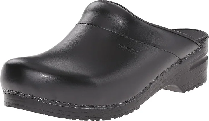 Sanita Original-Karl PU Open Men's Clog/Mule Shoes Black : EU 44 (US Men's 10) Regular, Leather - Image 2