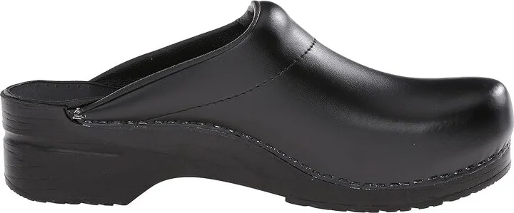 Sanita Original-Karl PU Open Men's Clog/Mule Shoes Black : EU 44 (US Men's 10) Regular, Leather - Image 8