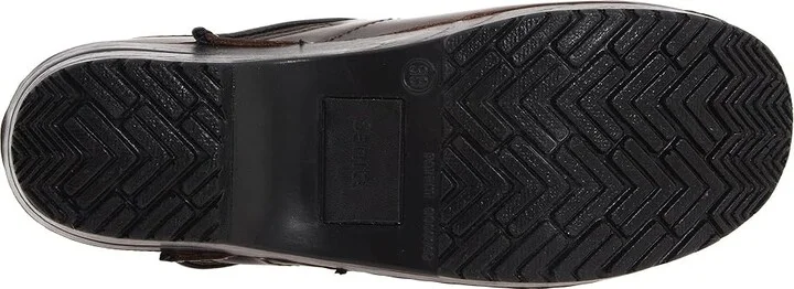 Sanita Professional Cabrio Women's Clog Shoes Black Brush Leather : EU 37 (US Women's 5.5-6) Narrow - Image 11