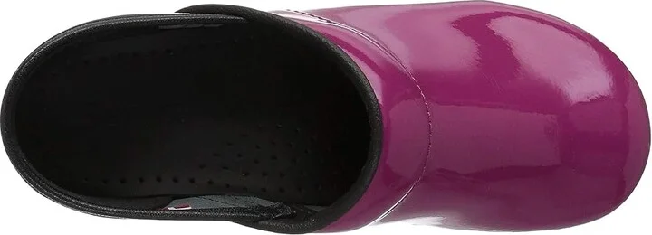 Sanita Professional Patent Women's Clog Shoes Fuchsia Patent : EU 37 (US Women's 5.5-6) Regular, Patent Leather - Image 3