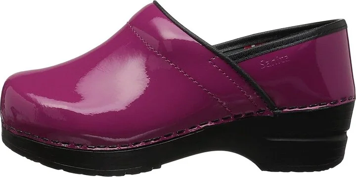 Sanita Professional Patent Women's Clog Shoes Fuchsia Patent : EU 37 (US Women's 5.5-6) Regular, Patent Leather - Image 7