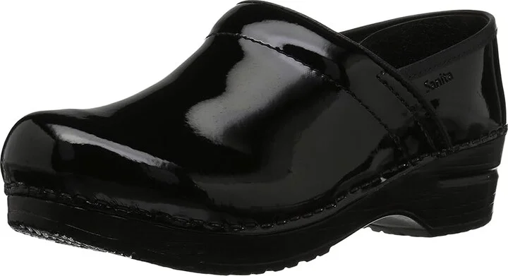 Sanita Professional Patent Women's Clog Shoes Fuchsia Patent : EU 37 (US Women's 5.5-6) Regular, Patent Leather - Image 9