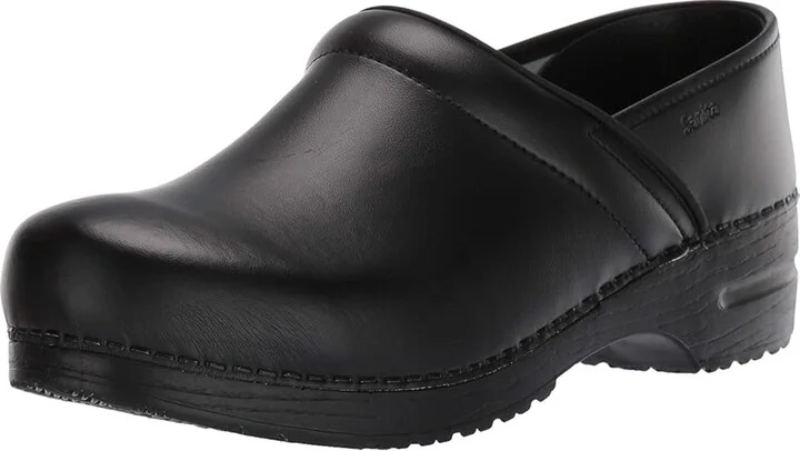 Sanita Professional PU Men's Clog Shoes Black 1 : EU 40 (US Men's 6) Regular, Leather - Image 2