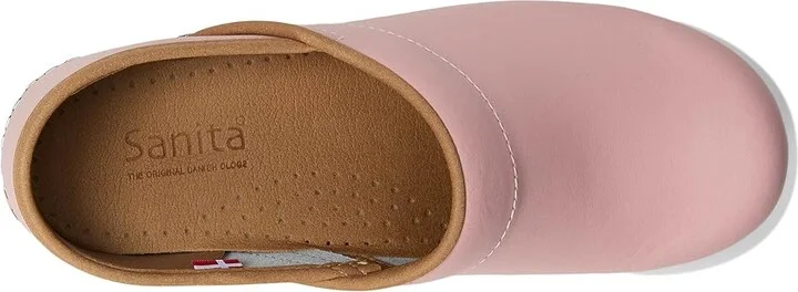 Sanita Professional PU Women's Clog Shoes Pink : EU 40 (US Women's 8.5-9) Regular, Leather - Image 2