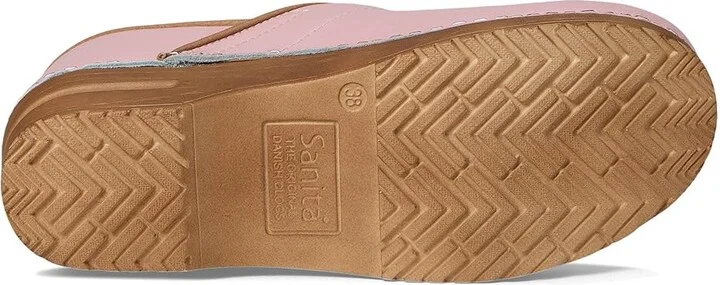 Sanita Professional PU Women's Clog Shoes Pink : EU 40 (US Women's 8.5-9) Regular, Leather - Image 3